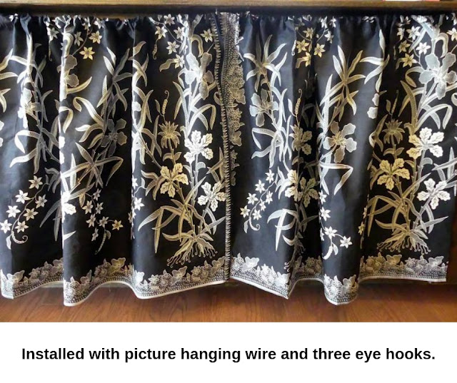 DIY Shelf Drapes by Minaz Jantz