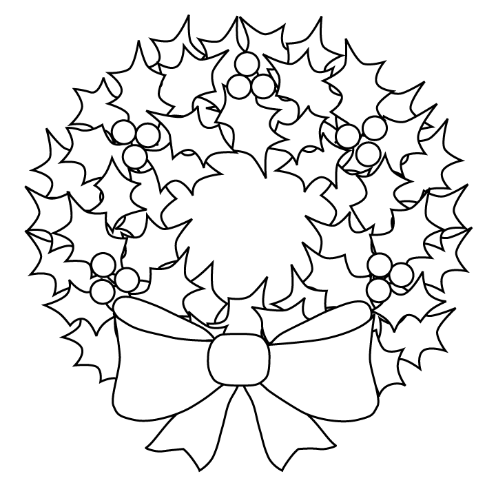 Coloring Pages: Wreaths Coloring Pages Free and Printable