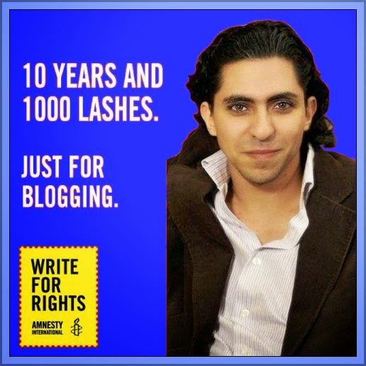 Raif Badawi ~ 10 Years And 1000 Lashes For Blogging