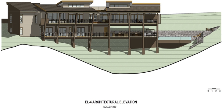 West elevation of Bartlett Home by SARCO Architects