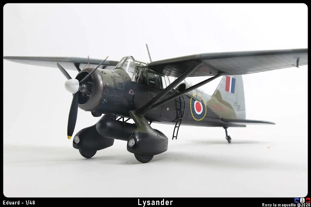 La maquette du Lysander d'Eduard au 1/48.