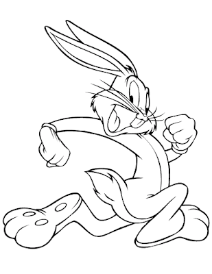  Gambar Mewarnai Bugs Bunny Untuk Anak PAUD dan Taman Kanak-kanak Gambar Mewarnai Bugs Bunny Untuk Anak PAUD dan TK