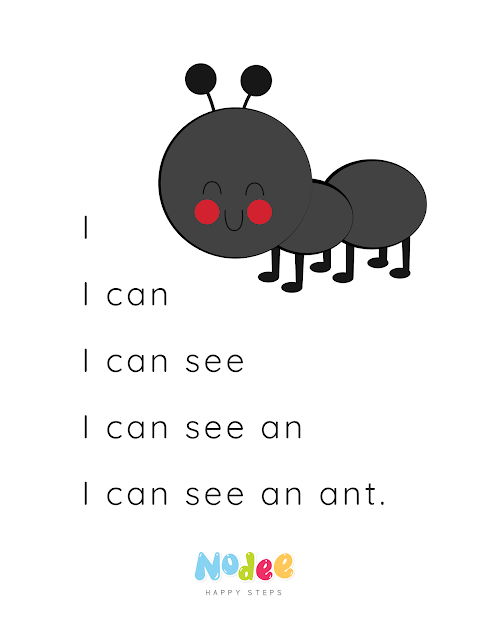 Reading fluency for kids - The Ant story