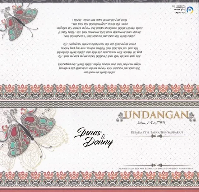 Download Template Blanko Undangan MZ Thara 003