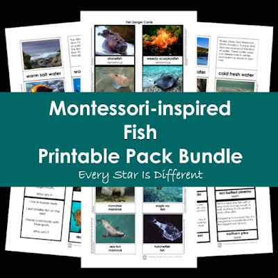 Montessori-inspired Fish Printable Pack Bundle