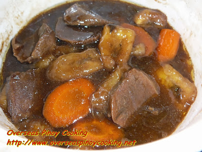 Pinoy Lengua Estofado - Cooking Procedure