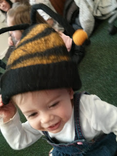 youngest in bee hat