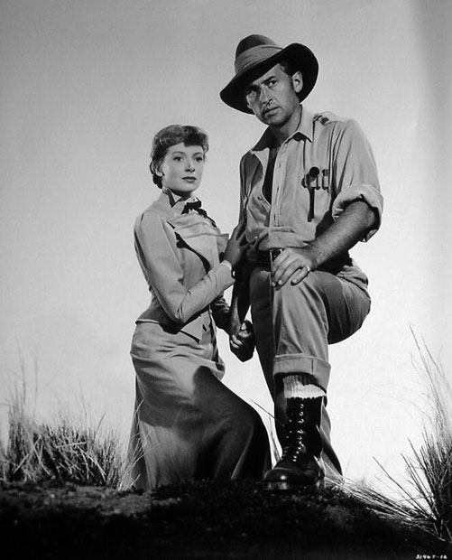 On the right is Stewart Granger with Deborah Kerr in'King Solomon's Mines'