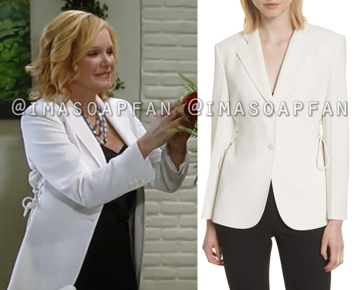 Ava Jerome, Maura West, Ivory Blazer with Laced Sides, Theory, General Hospital, GH