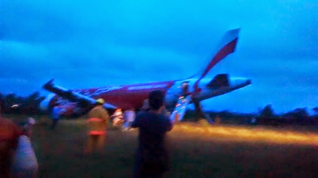 Pesawat Air Asia Tergelincir di Kalibo,Filipina