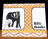 elephant thank you card