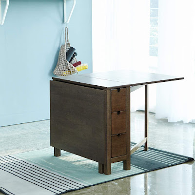 Solid Hardwood Gateleg Drop Leaf Kitchen Table Design