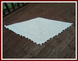 knitted lace shawl