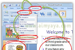 Cara Menciptakan Animasi Teks/Tulisan Di Powerpoint