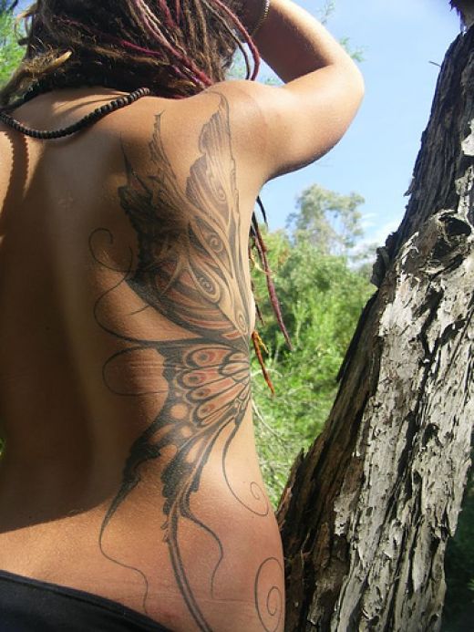 female tattoos on side