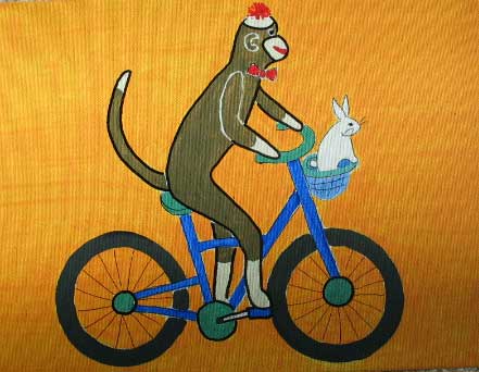 bike rider cartoon. Why would I need a ike?)