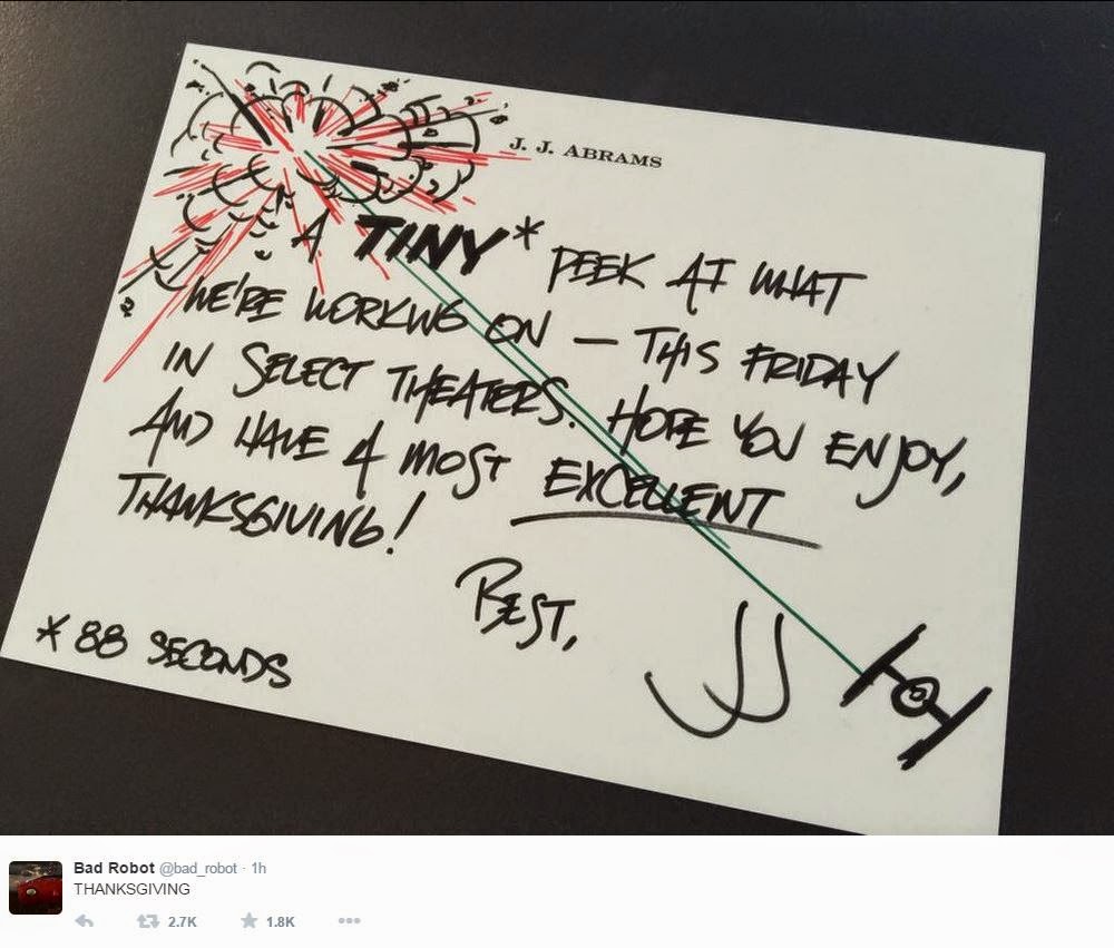 A note from J.J. Abrams