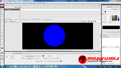 Cara Membuat Jam Dinding Dengan Flash