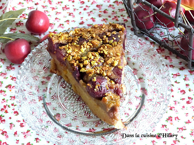 Clafoutis aux cerises et à la pistache