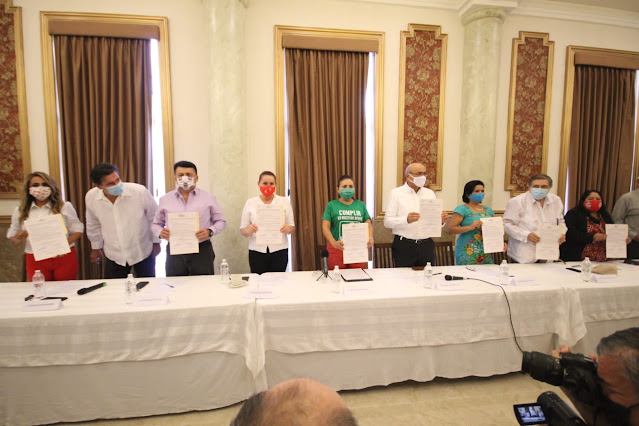 Estamos de acuerdo en firmar el compromiso con la Coordinadora Ciudadana de Yucatan