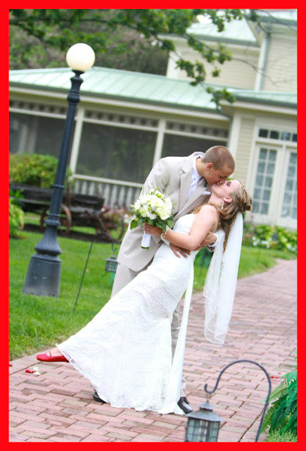 Bride and Groom Kiss