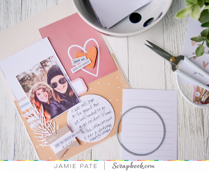 How to Make Simple Scrapbook Pages by Jamie Pate