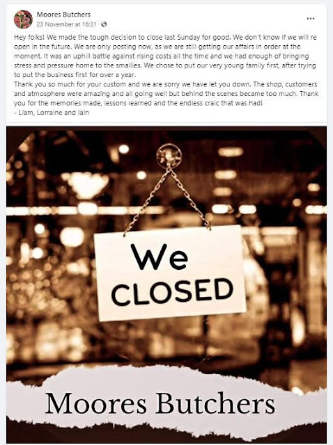 Hey folks! We made the tough decision to close last Sunday for good. We don't know if we will re open in the future. We are only posting now, as we are still getting our affairs in order at the moment. It was an uphill battle against rising costs all the time and we had enough of bringing stress and pressure home to the smallies. We chose to put our very young family first, after trying to put the business first for over a year.  Thank you so much for your custom and we are sorry we have let you down. The shop, customers and atmosphere were amazing and all going well but behind the scenes became too much. Thank you for the memories made, lessons learned and the endless craic that was had!  - Liam, Lorraine and Iain