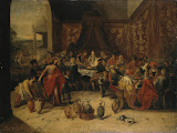 Marriage at Cana by Frans Francken II - Christianity, Religious Paintings from Hermitage Museum