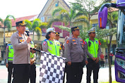 Polres Magetan Berangkatkan Dua Bus Balik Mudik Gratis  