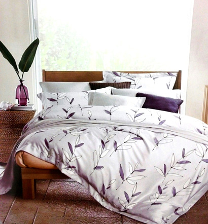 Sprei Tencel Organik Motif Daun Cantik