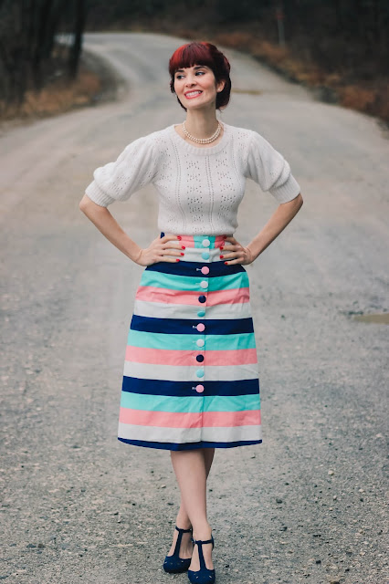 Collectif Dressed with Whimsy Midi Skirt Jasmine