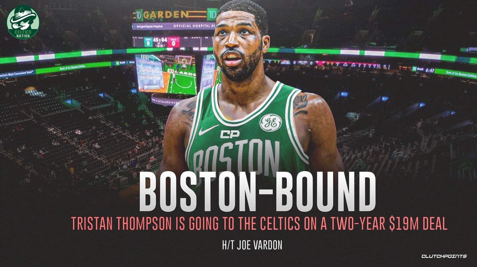 Celtics Sign Tristan Thompson