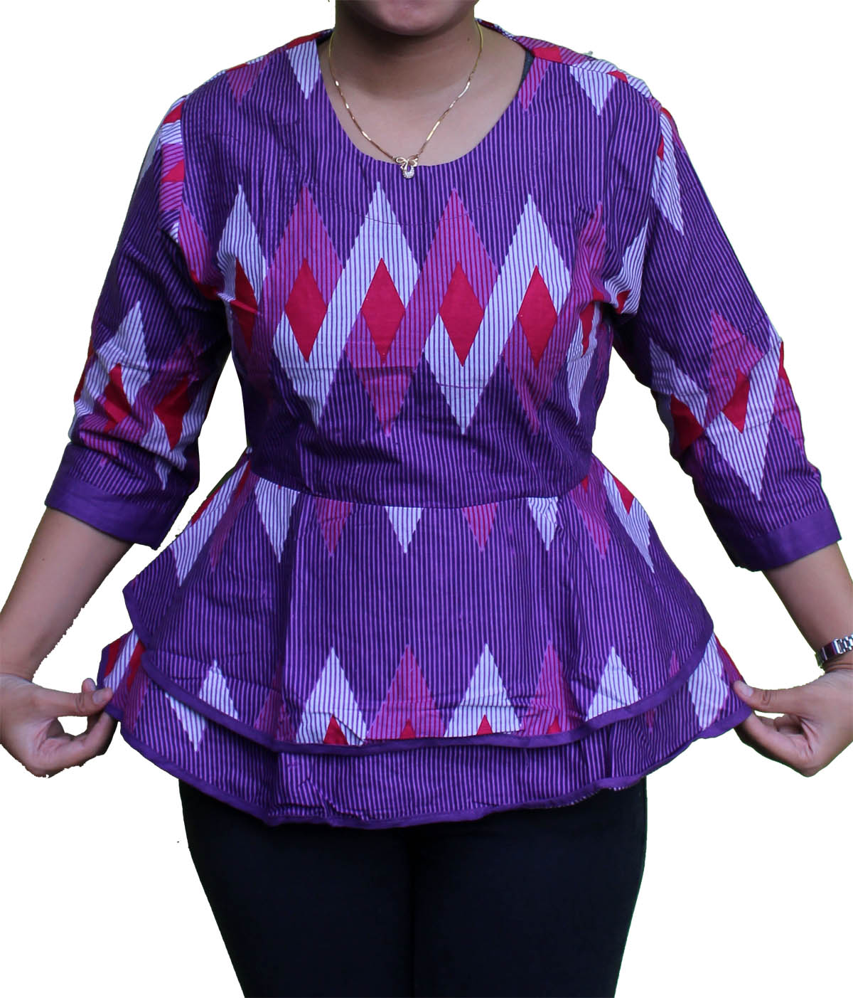 25 Model  Baju  Batik  Untuk  Orang  Gemuk  Agar  Terlihat  