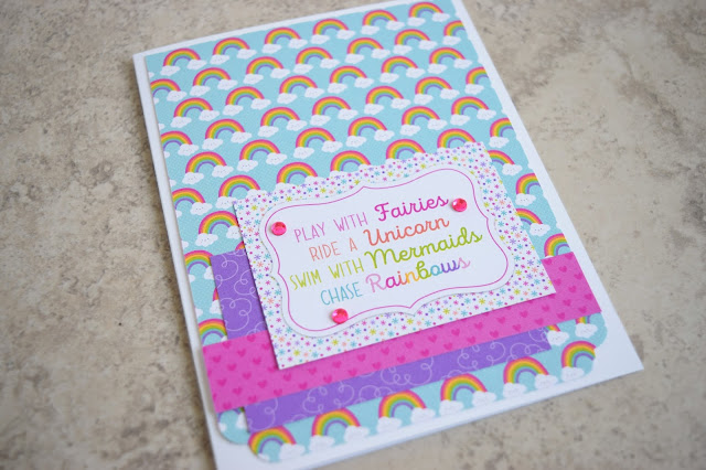 Card using Doodlebug Fairy Tale by Jess Crafts #doodlebug