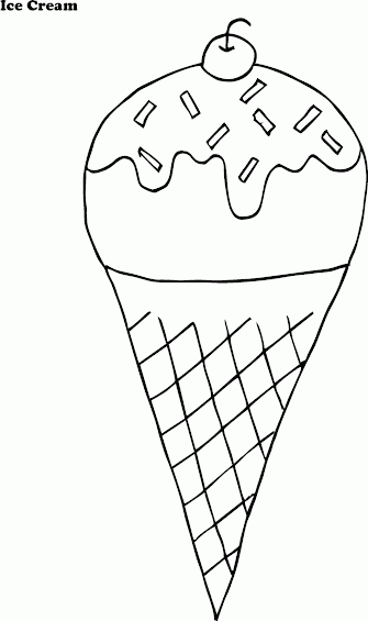  Mewarnai  Gambar Es Krim  Contoh Anak PAUD