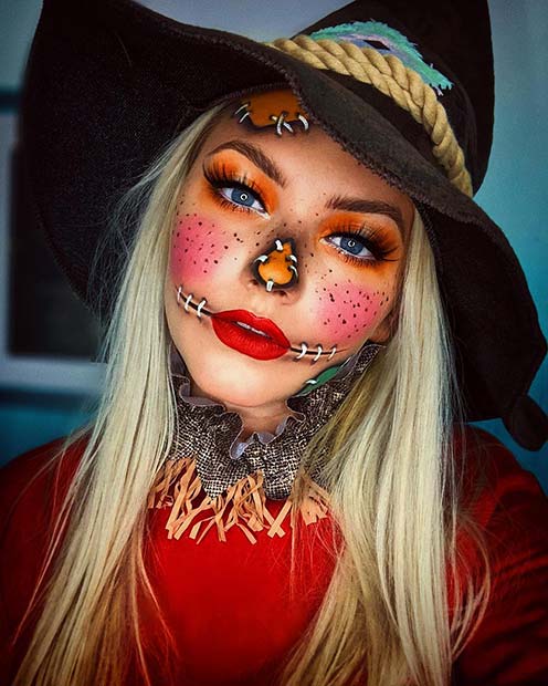 ll notice such a large amount of superb concepts from vampires to ghosts and shuddery moti 22+ Latest Scarecrow Halloween Makeup Ideas To Copy In 2019