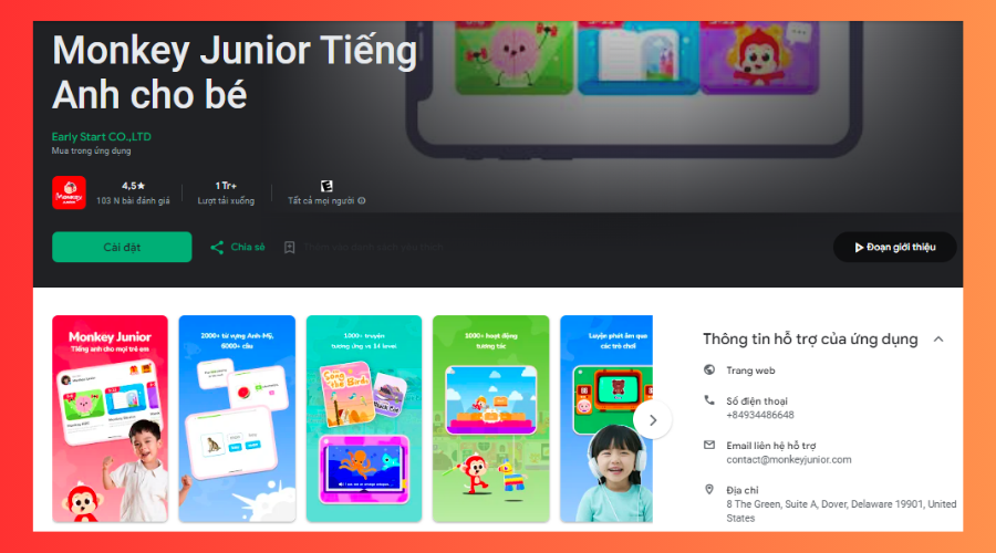 Monkey Junior - App học tiếng Anh