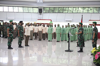 Perwira, Bintara, Tamtama dan PNS di Jajaran Kodam Hasanuddin Naik Pangkat, Ini Kata Pangdam Hasanuddin