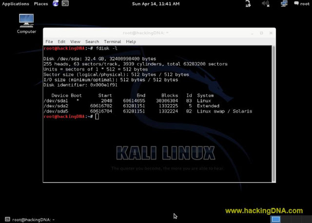 KALI LINUX INSTALLED SUCCESSFULLY