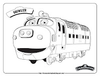 chuggington brewster train coloring pages