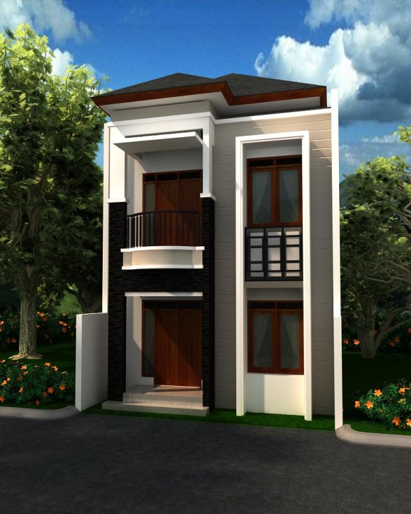 44+ Desain Rumah Modern 2 Lantai Mungil