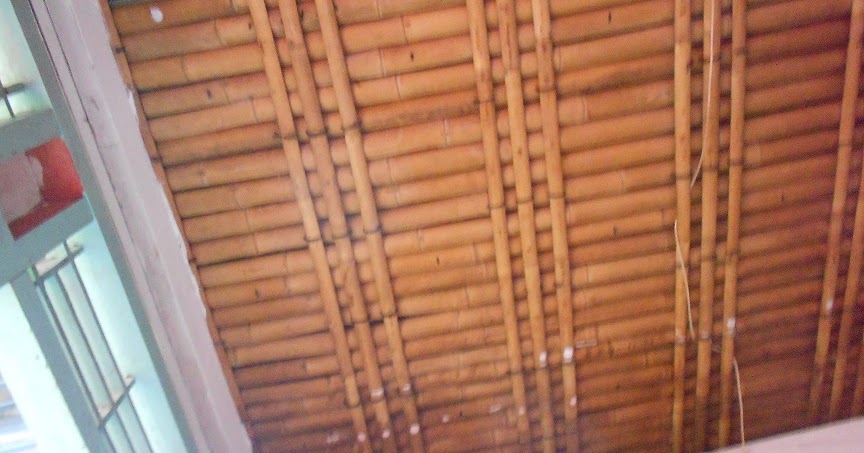 Izzurau Kayu Contoh Elemen Desain Rumah  Plafon  Bambu di 
