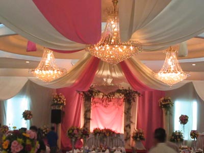 Power to Personalize Your Wedding Decor Idea Ceiling Draping