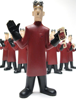 San Diego Comic-Con 2010 Exclusive 5 Inch Dr. Horrible Evil League of Evil Edition Custom Vinyl Figure by Jenny Wolf