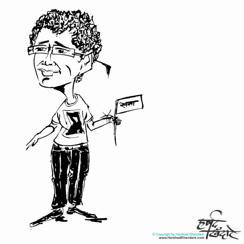 Caricature by Harshad Khandare