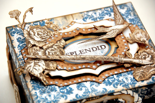 Splendid Altered Box by Irene Tan using BoBunny Provence Collection