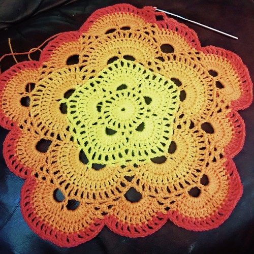 Five Sided Virus Afghan - Free Pattern