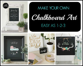 Vintage Paint and more... a collage of projects that can be done with the Chalk Couture transfers and pastes on chalkboards 