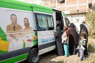 الكشف على ١١٠٠ حالة بالمجان فى قافلة طبية بقرية عزبة البوصة بنجع حمادى ‪ بقنا