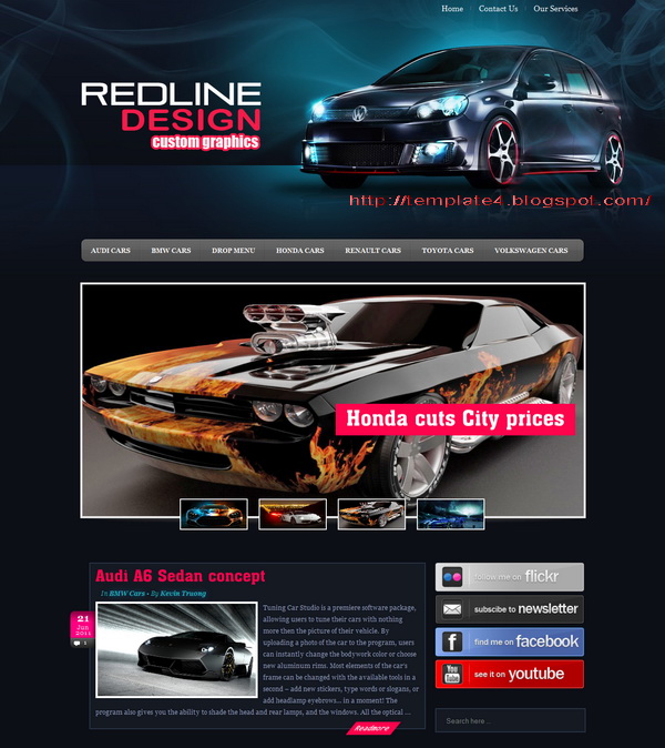 RedlineDesign WordPress Theme